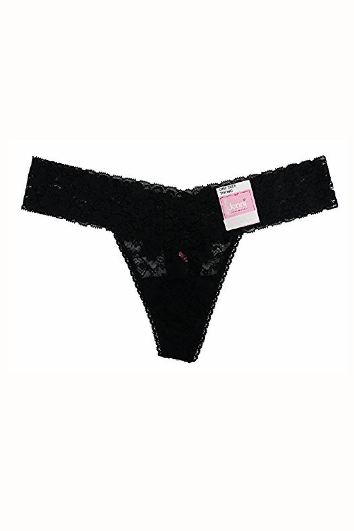 Jenni by Jennifer Moore Black Lace Thong