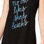 Jenni by Jennifer Moore Black Shady Beaches Keyhole Sleepshirt With Socks