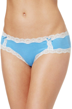 Jenni by Jennifer Moore Blue Cotton Lace Trim Hipster thumbnail 1