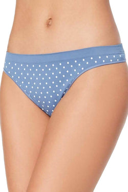 Jenni by Jennifer Moore Blue Dots Seamless Thong thumbnail 1