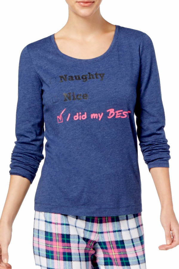 Jenni by Jennifer Moore Blue I-Did-My-Best Pajama Tee