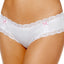 Jenni by Jennifer Moore Bright-White Cotton Lace-Trim Hipster