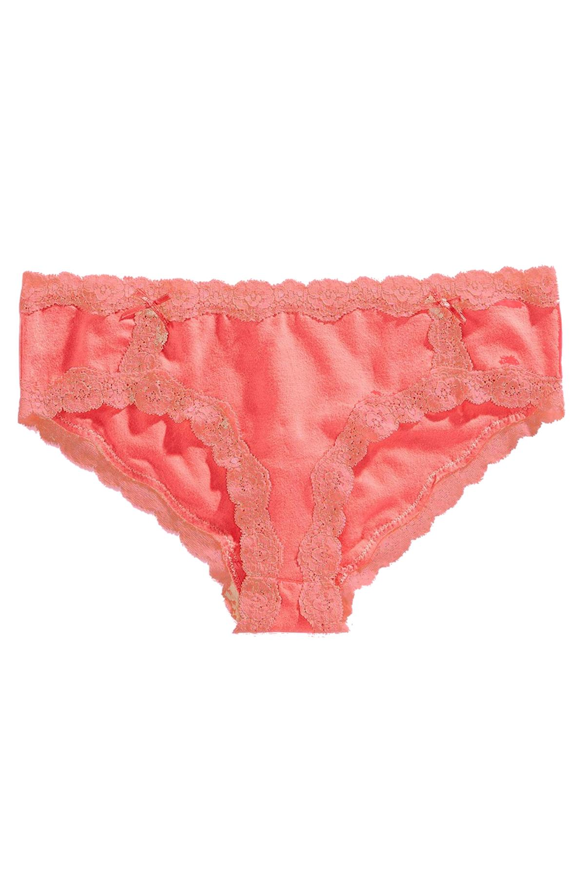 Jenni by Jennifer Moore Cala-Coral Cotton Lace-Trim Hipster