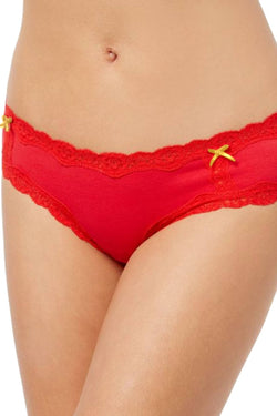 Jenni by Jennifer Moore Chili-Red Lace-Trim Hipster thumbnail 4