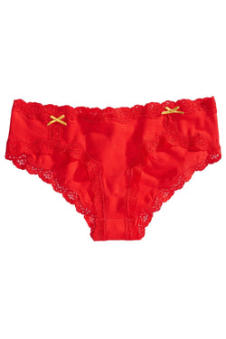 Jenni by Jennifer Moore Chili-Red Lace-Trim Hipster thumbnail 2