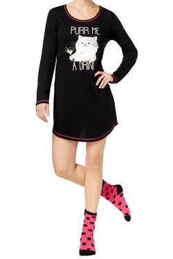 Jenni by Jennifer Moore Graphic Sleepshirt And Socks Set thumbnail 2