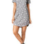 Jenni by Jennifer Moore Grey Cat Dots Printed Sleep Shirt and Socks Set