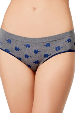 Jenni by Jennifer Moore Grey Elephants Printed Seamless Hipster thumbnail 4