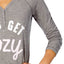 Jenni by Jennifer Moore Grey Lets-Get-Cozy Long-Sleeve Lounge Tee
