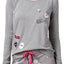Jenni by Jennifer Moore Grey Patches Lounge Top