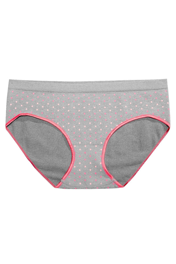 Jenni by Jennifer Moore Grey/Pink Dots Seamless Hipster