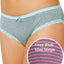 Jenni by Jennifer Moore Grey/Pink Mini-Stripe Printed Hipster