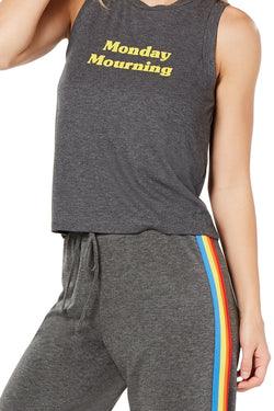 Jenni by Jennifer Moore Grey Rainbow Stripe Jogger Lounge Pant thumbnail 4