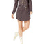 Jenni by Jennifer Moore Grey Stardust Graphic Sleepshirt And Socks Set