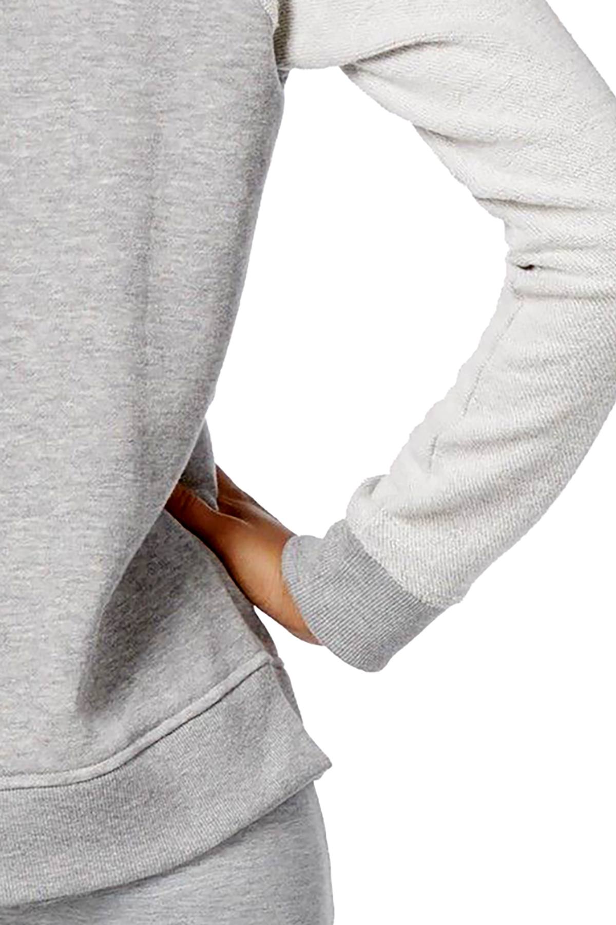 Jenni by Jennifer Moore Ivory/Grey Colorblock Lounge Top