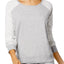 Jenni by Jennifer Moore Ivory/Grey Colorblock Lounge Top