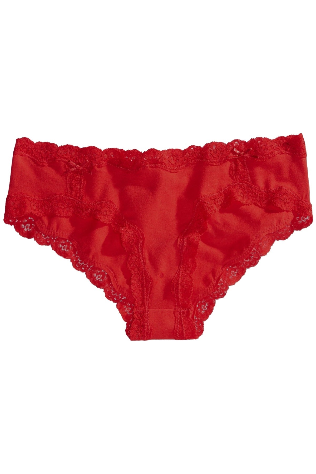 Jenni by Jennifer Moore Licorice-Red Lace-Trim Hipster