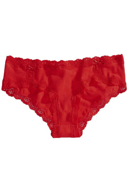 Jenni by Jennifer Moore Licorice-Red Lace-Trim Hipster thumbnail 3