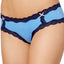 Jenni by Jennifer Moore Marina-Blue Cotton Lace-Trim Hipster