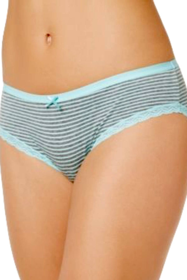 Jenni by Jennifer Moore Mint/Heather Stripe-Printed Hipster