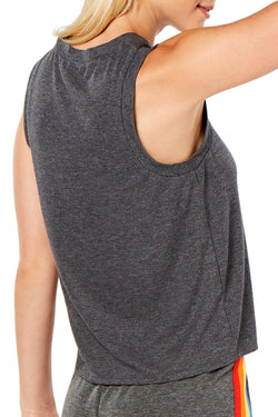 Jenni by Jennifer Moore Monday Mourning Ribbed Crop Tank Top thumbnail 2