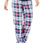 Jenni by Jennifer Moore Navy/Plaid Naughty/Nice Knit/Fleece Pajama Set