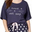 Jenni by Jennifer Moore PLUS Nairobi-Dusk Graphic-Print Cat-Nap Lounge Tee