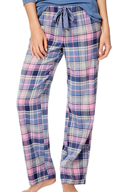 Jenni by Jennifer Moore Plaid-Printed Cotton Pajama Pant thumbnail 1