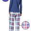 Jenni by Jennifer Moore Purple Top & Plaid Printed Fleece Pant 2-Pc Pajama Set