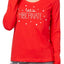 Jenni by Jennifer Moore Red Bear-Dots Printed Top and Fleece Pant PJ Set