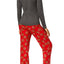 Jenni by Jennifer Moore Red/Grey Pretzel-Twist Pajama Set