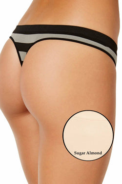 Jenni by Jennifer Moore Sugar-Almond Seamless Thong thumbnail 3