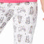 Jenni by Jennifer Moore Tangled-Cats Top & Printed Fleece Pant Pajama Set
