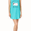 Jenni by Jennifer Moore Teal Knit Graphic-Print Lazy Cat Long Sleep Tank
