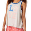 Jenni by Jennifer Moore Whispy Grey Graphic Print Tank Top