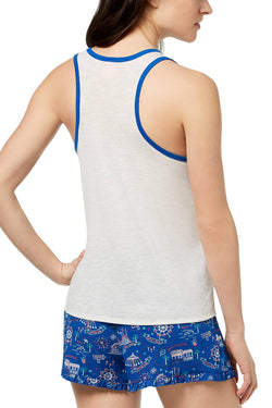 Jenni by Jennifer Moore Whispy Grey Graphic Print Tank Top thumbnail 2