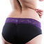 Jezebel Black & Purple Lace Brief
