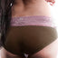 Jezebel Brown & Pink Lace Brief