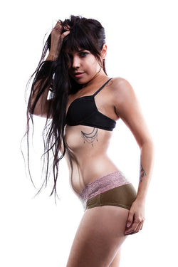 Jezebel Brown & Pink Lace Brief thumbnail 4