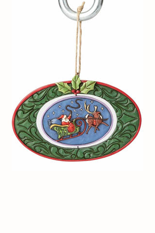 Jim Shore Heartwood Creek 'Twas the Night Rotating/Hanging Ornament