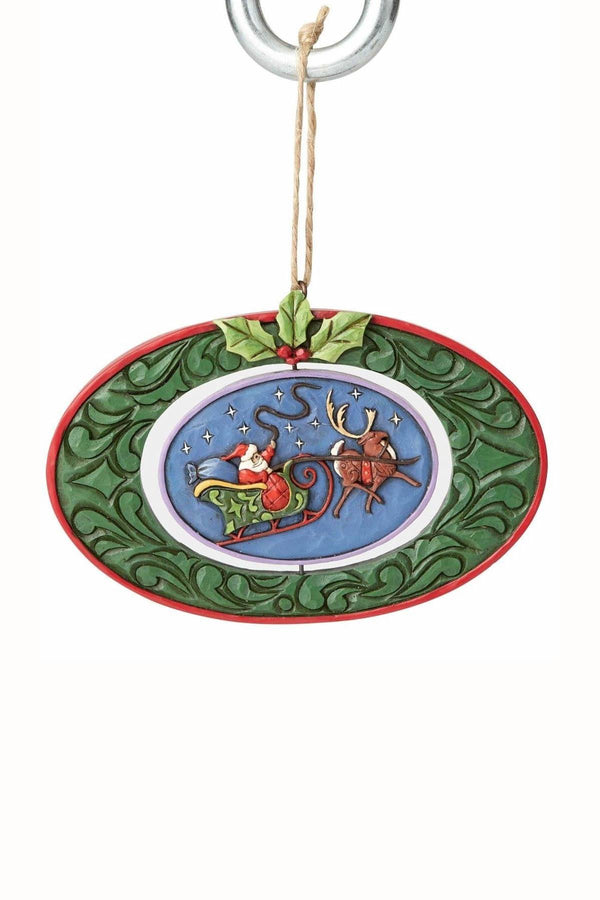 Jim Shore Heartwood Creek 'Twas the Night Rotating/Hanging Ornament