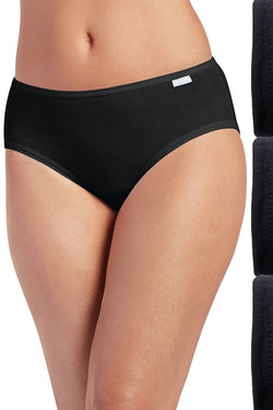 Jockey Black Elance Cotton Hipster 3-Pack thumbnail 3