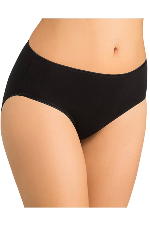 Jockey Black Elance Cotton-Stretch Classic Hipster