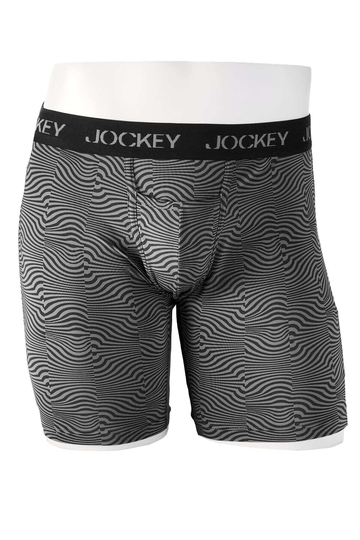Jockey Black/Grey Swirl Sport Midway Brief