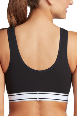 Jockey Black Retro-Stripe Bralette thumbnail 3