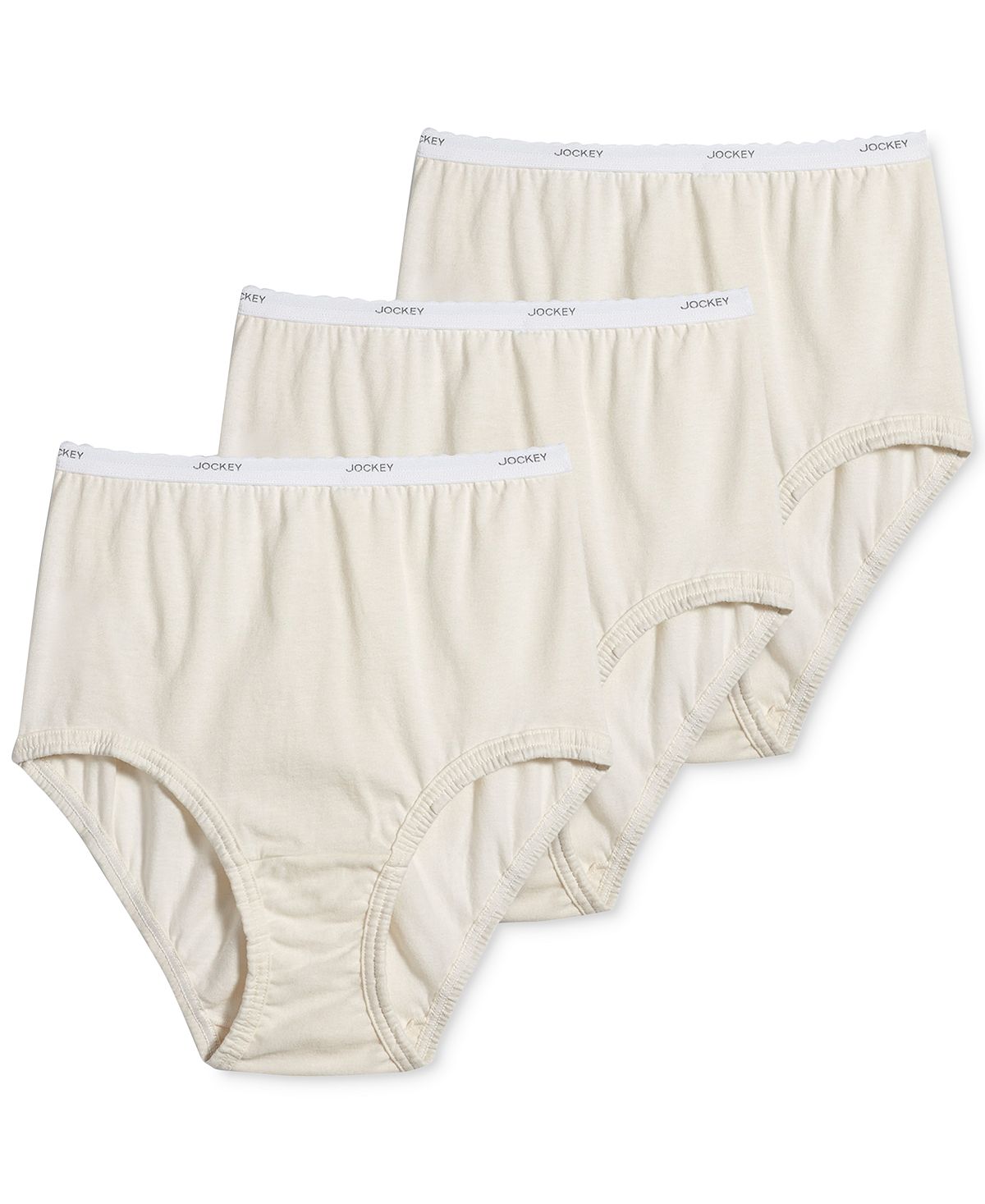 Jockey Classics Brief Underwear 3 Pack 9482 Ivory (Nude 5)