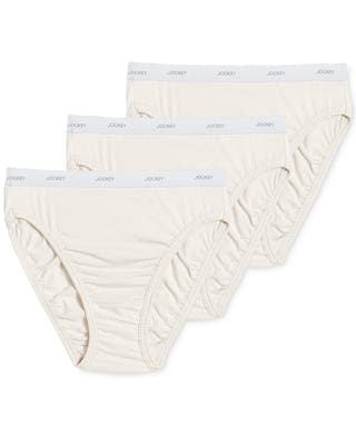 Jockey Classics French Cut Underwear 3 Pack 9480 9481 Extended Sizes Ivory (Nude 5)