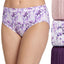 Jockey Elance Breathe Hipster Underwear 3 Pack 1540 Also Available In Extended Sizes Faded Mauve/faded Filigree/juicy Grape