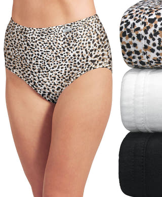 Jockey Elance Brief 3 Pack in Classic Animal Assorted