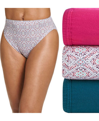 Jockey Elance French Cut 3 Pack Underwear Fuchsia/ornate Geo/gypsy Teal